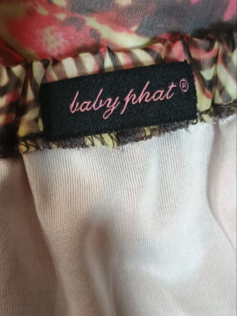 Baby Phat Multicolor Halter Maxi Dress in Teal, Pink & Brown - Picture 2 of 3